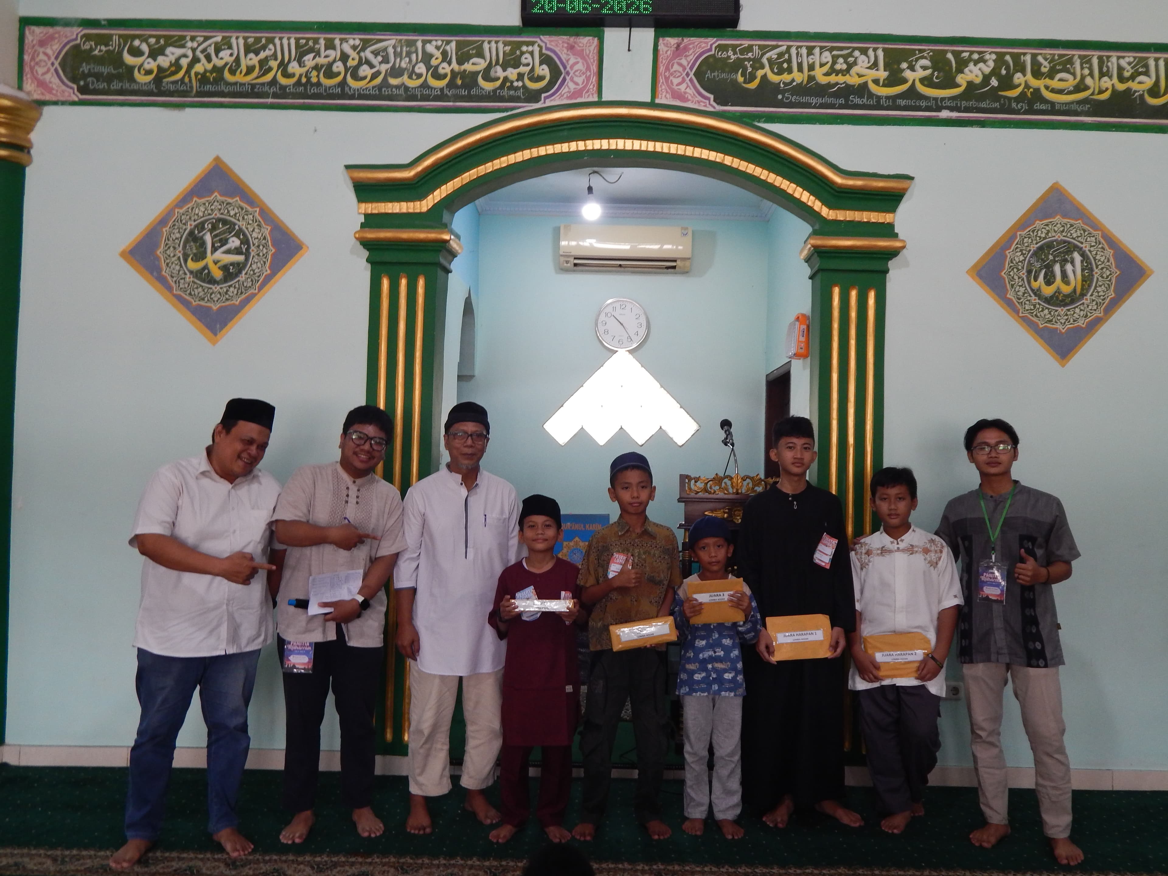Foto pemenang Lomba Adzan Gema Muharram 1448H