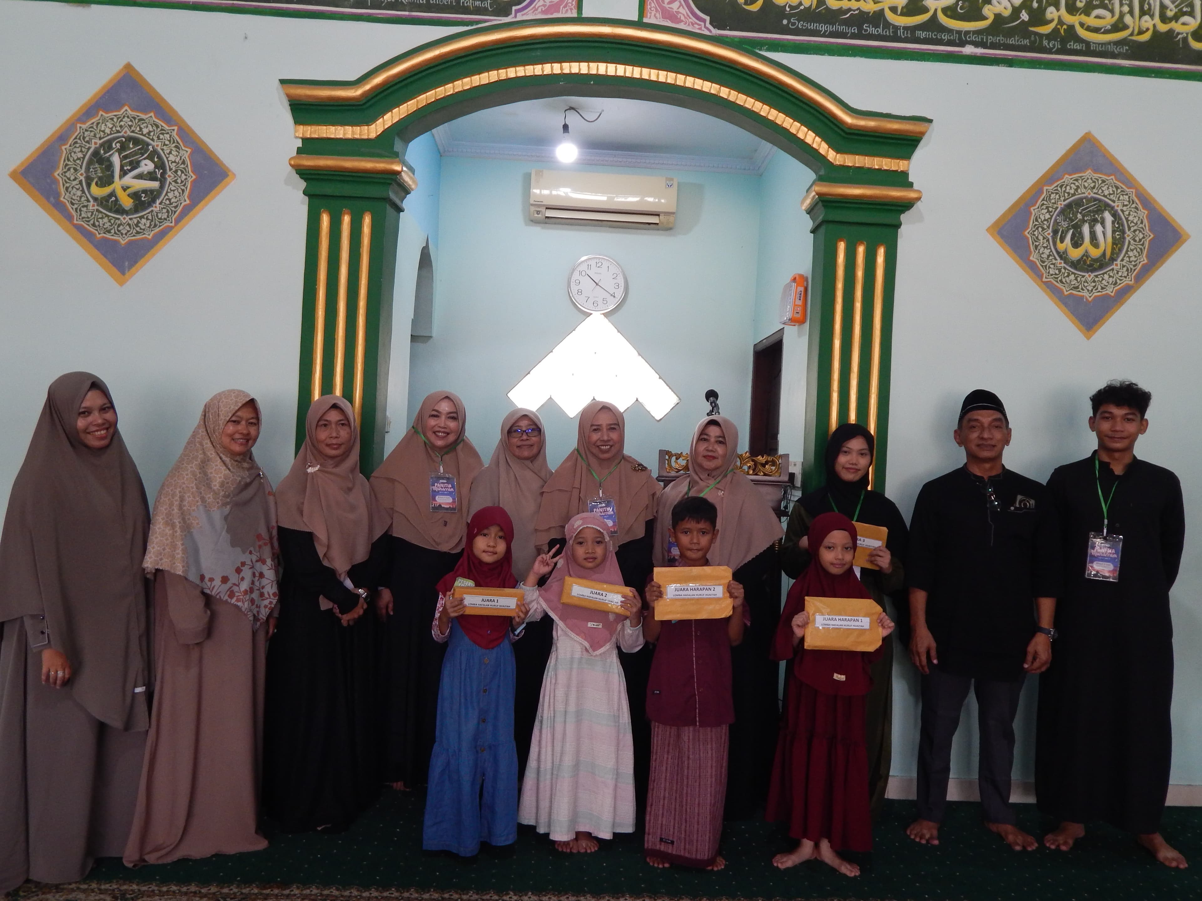 Foto pemenang Lomba Hafalan Huruf Hijaiyah Gema Muharram 1448H