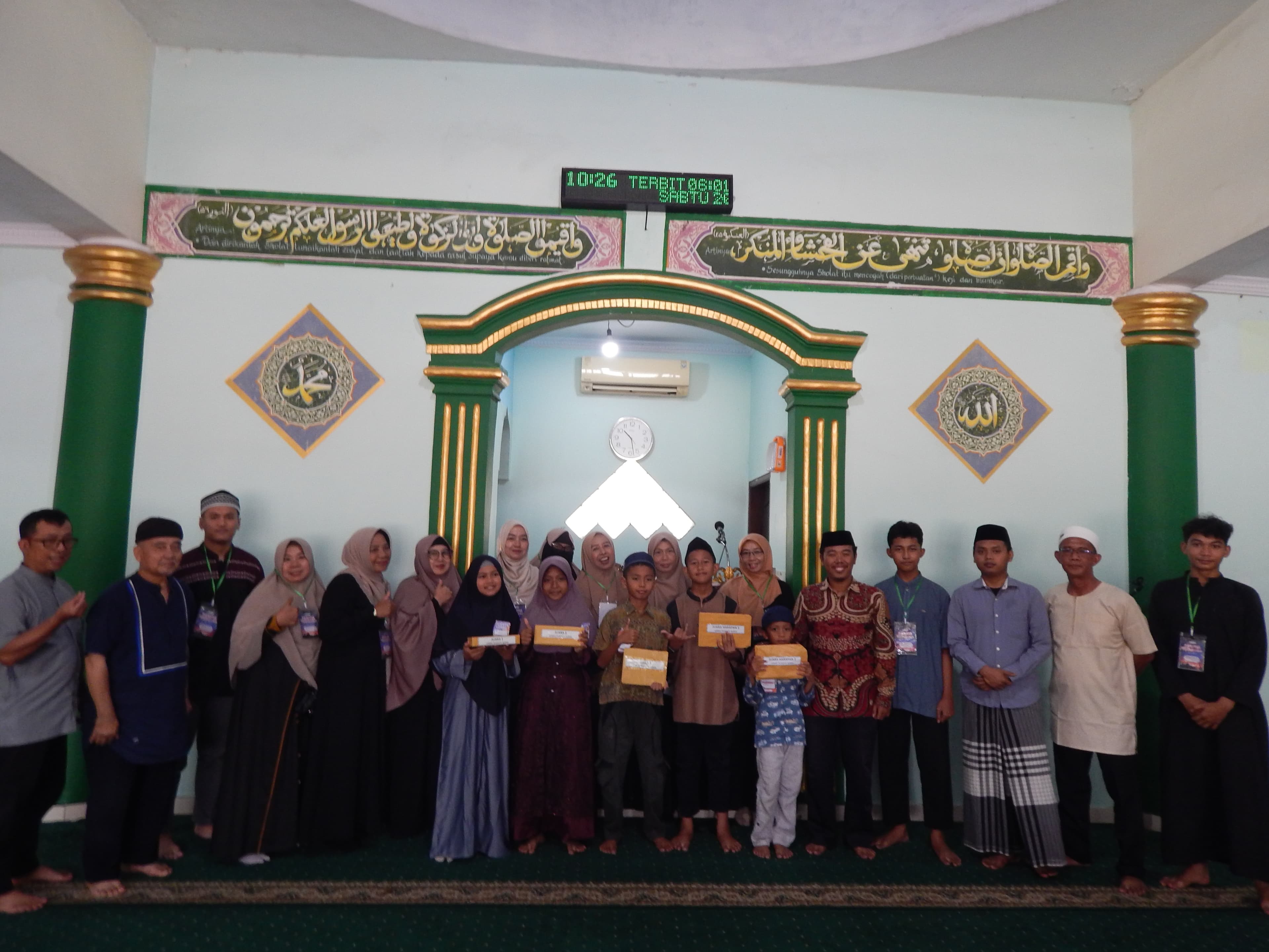 Foto pemenang Lomba Tilawatil Qur'an Gema Muharram 1448H
