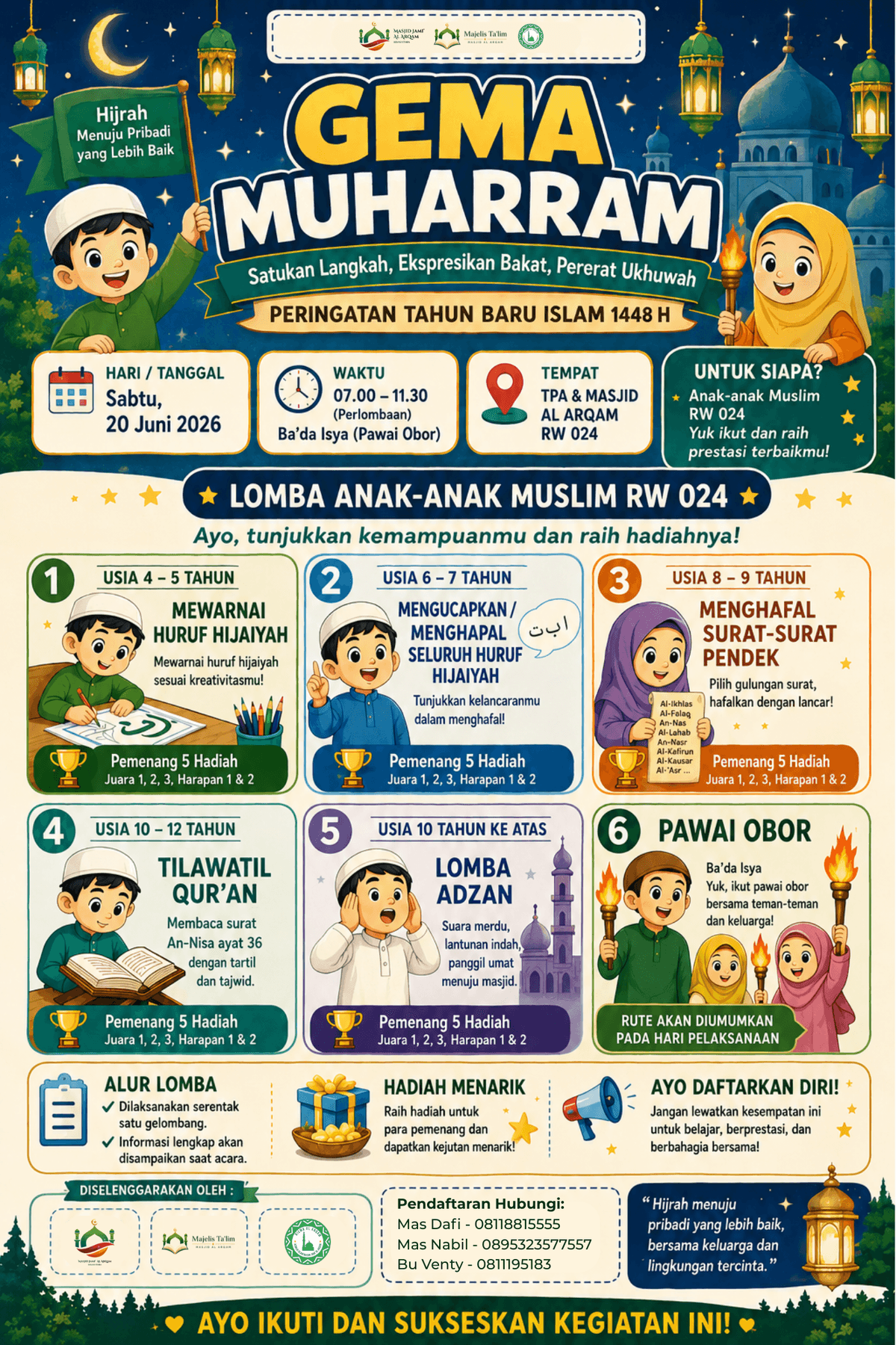 Poster Gema Muharram - Peringatan Tahun Baru Islam 1448H